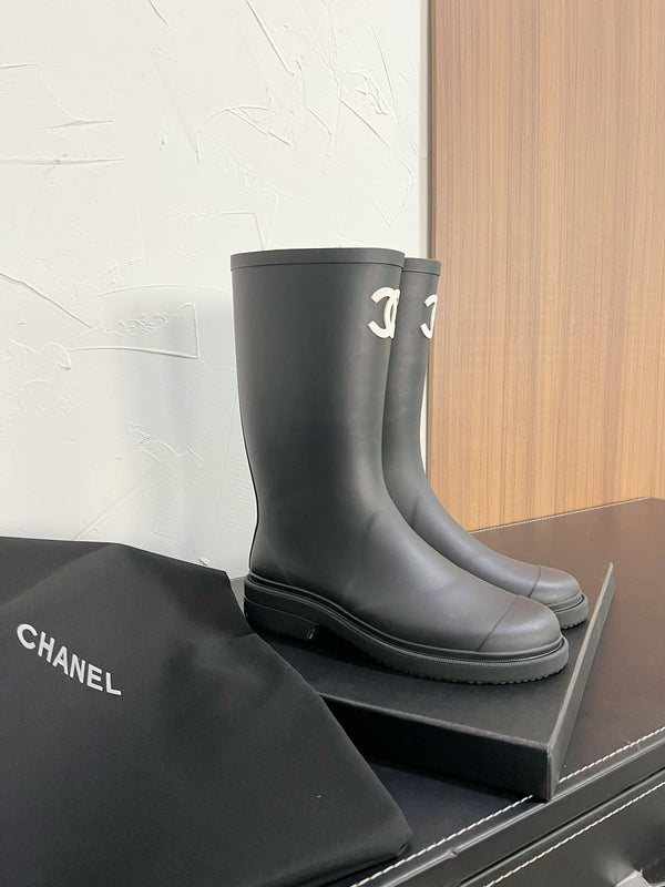 CC High Boots Black Natural Rubber 949646