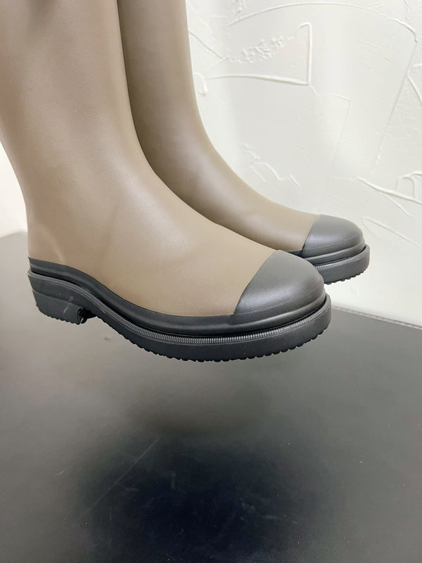 CC High Boots Moss Green Khaki Mix Black Natural Rubber 949645