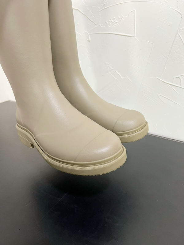 CC High Boots Light Khaki Green Natural Rubber 949647