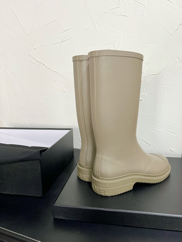 CC High Boots Light Khaki Green Natural Rubber 949647