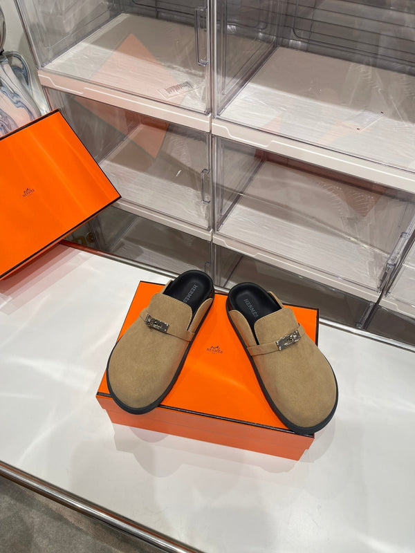 HM Men's Mule Beige Suede 573280