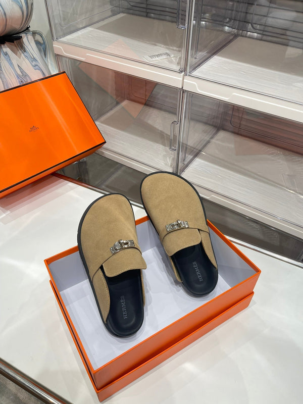 HM Men's Mule Beige Suede 573280