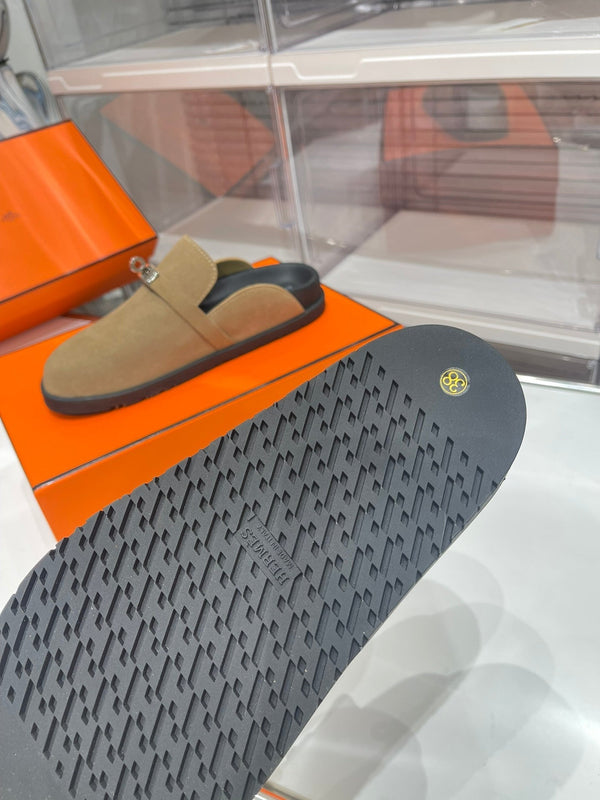 HM Men's Mule Beige Suede 573280