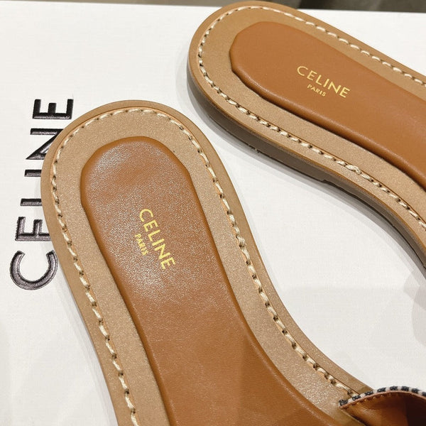 LYMPIA MULE IN TRIOMPHE JACQUARD WOOLLEN FABRIC BLACK CARO