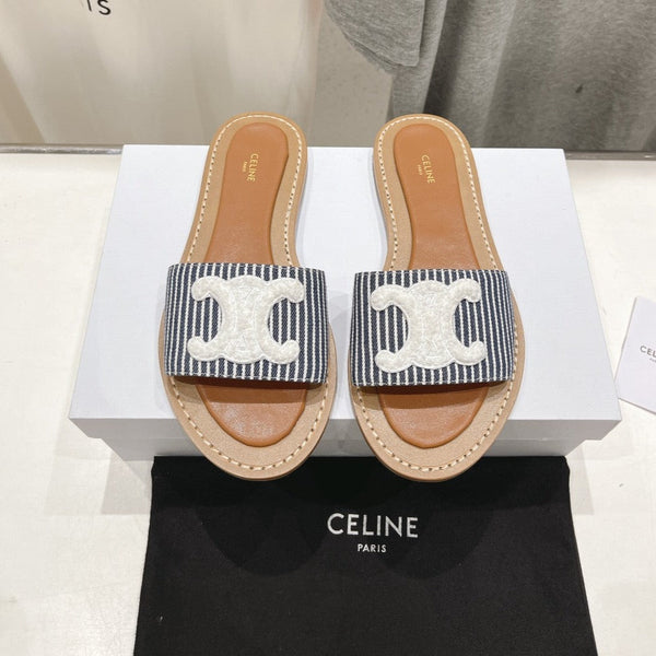 LYMPIA MULE IN TRIOMPHE JACQUARD WOOLLEN FABRIC White Black Caro