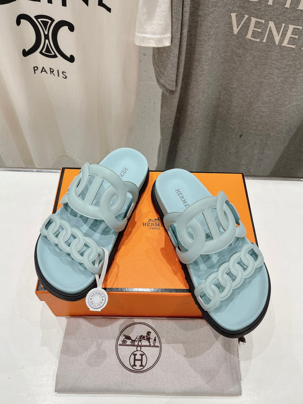 EXTRA SANDAL PASTEL PASTEL BLUE CALFSKIN