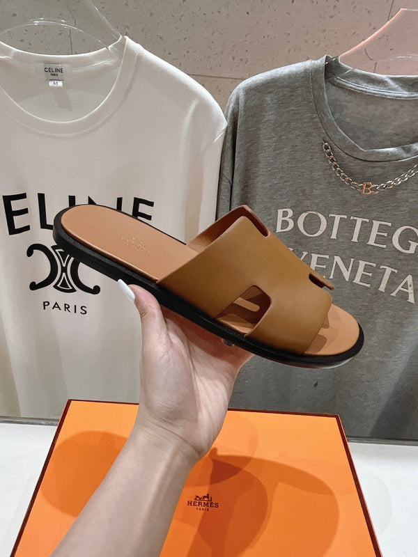 SANDALO IZMIR IN PELLE DI AGNELLO COLOR CARAMELLO