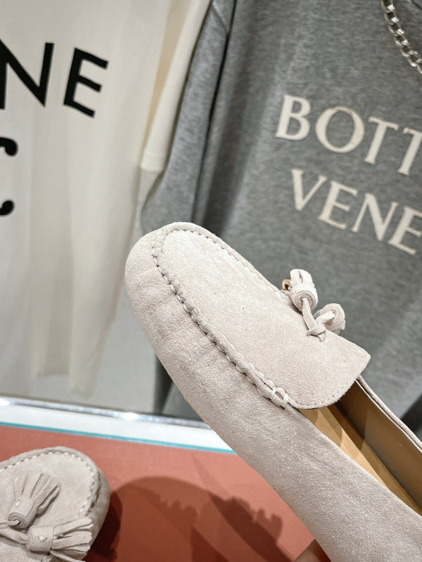 dot sole walk mocassin light brown suede