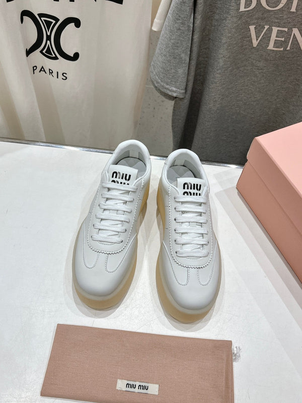 Miu Sneakers White Cowhide