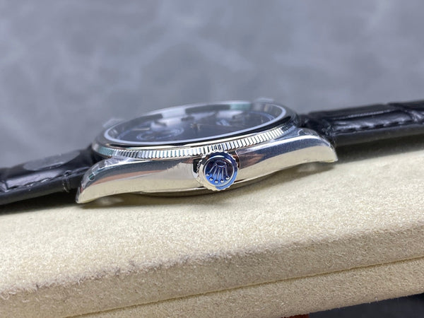 Rolex Perpetual 39mm Black Blue Dial