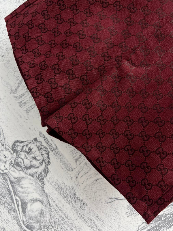 Gucci High Waist Short Red Jacquard Fabric