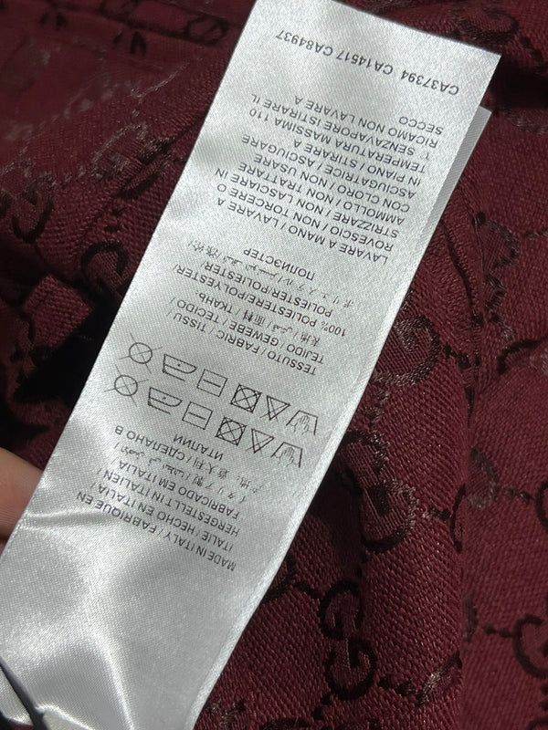 Gucci High Waist Short Red Jacquard Fabric