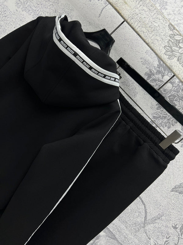 Miu Miu 25 Lazy Suits Black Cotton