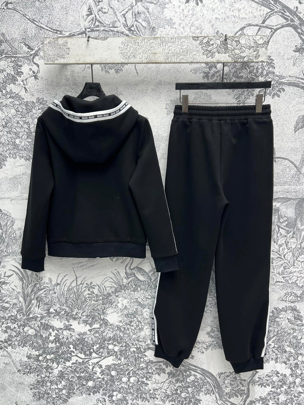 Miu Miu 25 Lazy Suits Black Cotton
