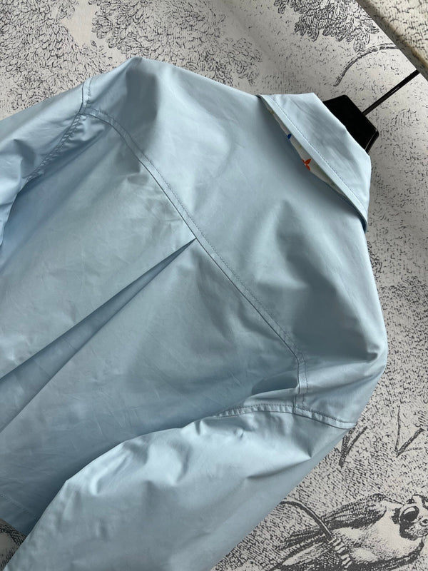 LV 25 Short Shirt Light Blue Cotton
