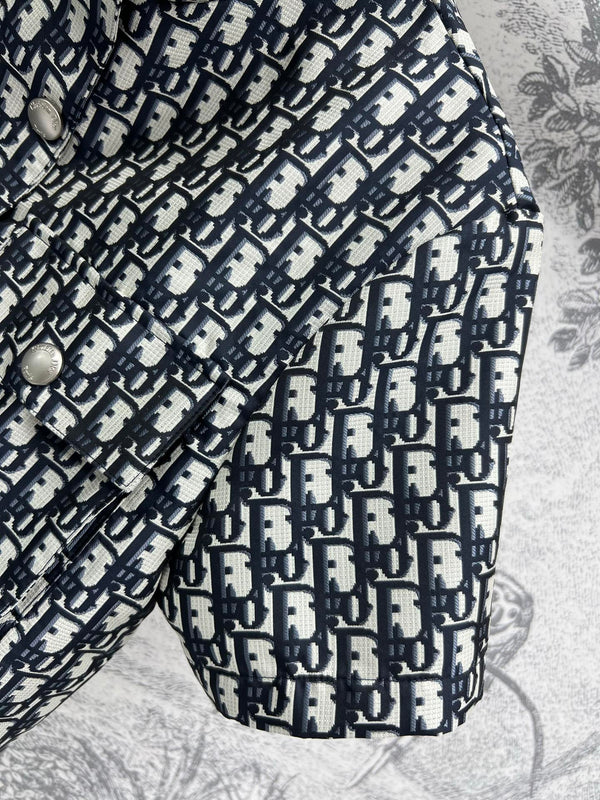 CD 25 Logo Short Shirt Black Polyester