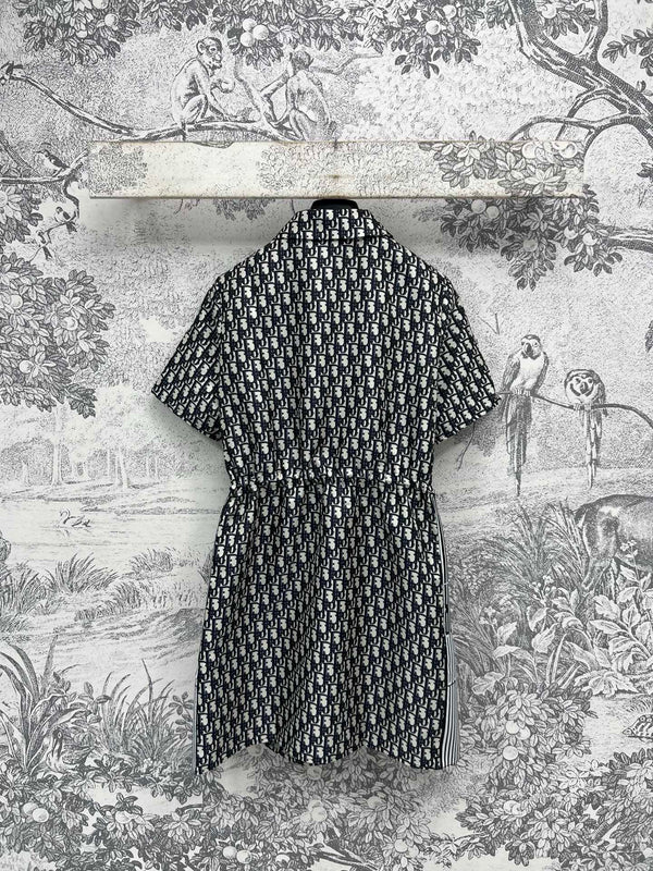 CD 25 Logo Shirt Dress Black Polyester