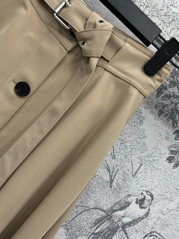 CD 25 Jupe Ceinture Kaki Polyester