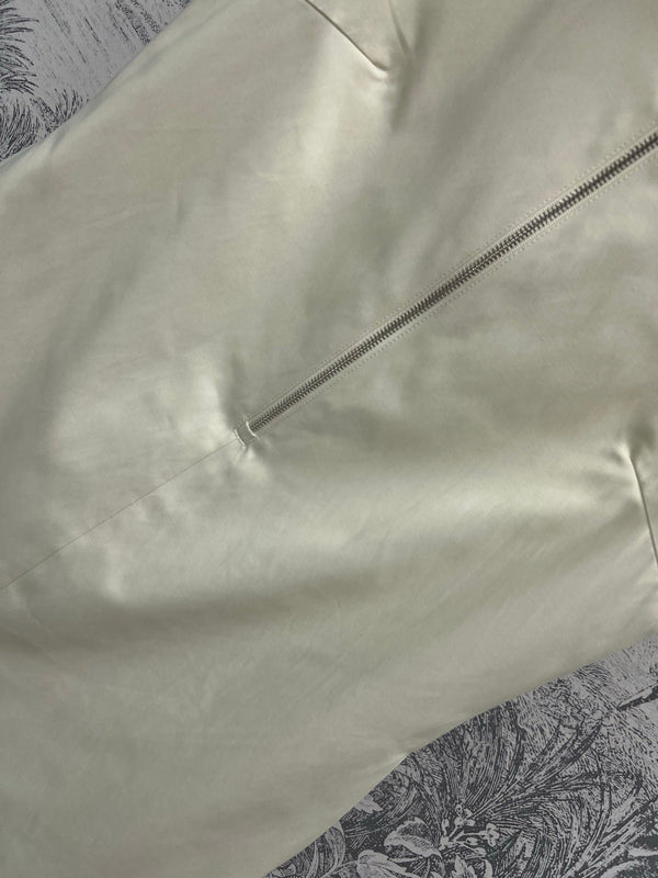 Prada 25 Sleeveless Dress Beige Cotton Polyester