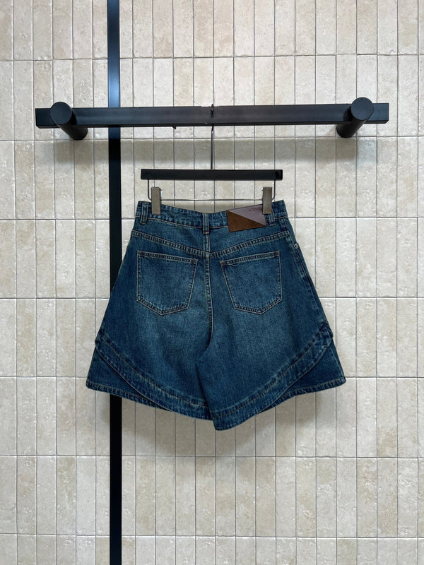 Loew 26s High-Waisted Wide-Leg Denim Cropped Pants 400688