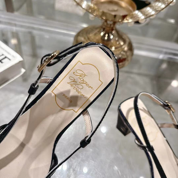 Viv 25 Slingback Blu Navy Mesh Pelle Italiana 300781