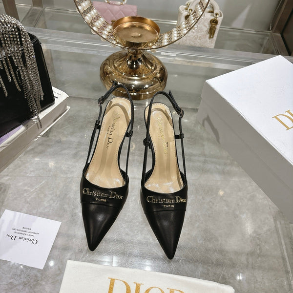 CD 25 Slingback Heel Black Leather 306927