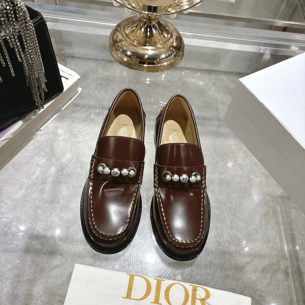 CD 25 Loafers Yellow Brown Patent Leather 306930