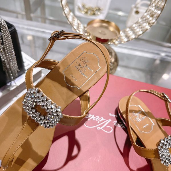 Viv 25 Thong Sandals Brown Cowhide 334690