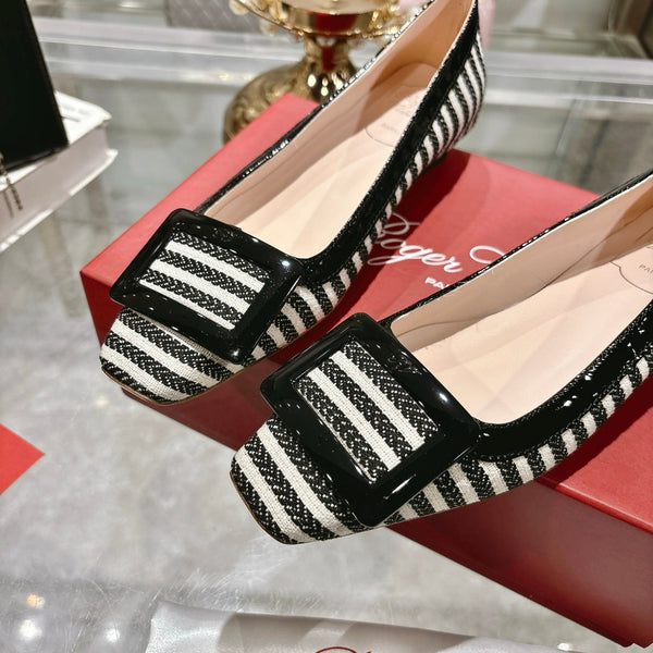 Viv 25 Pumps 2.5cm Black Floral Fabric Leather 355490