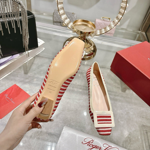 Viv 25 Pumps 2.5cm Red Floral Fabric Leather 355492