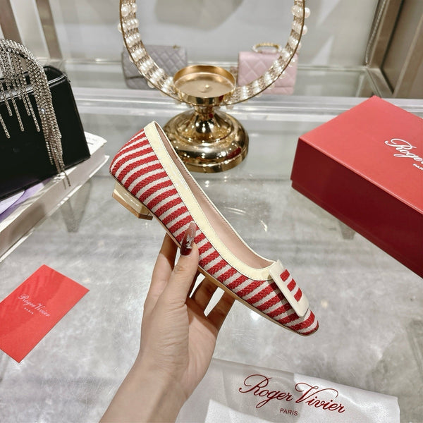 Viv 25 Pumps 2.5cm Red Floral Fabric Leather 355492