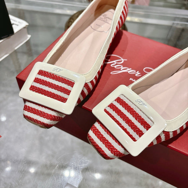 Viv 25 Pumps 2.5cm Red Floral Fabric Leather 355492