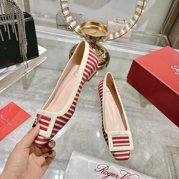 Viv 25 Pumps 2.5cm Red Floral Fabric Leather 355492