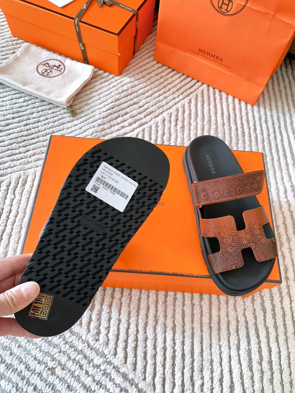 HM Chypre Sandal Ombre Brown Black Cowhide 963217