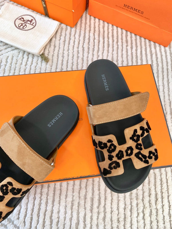 HM Chypre Sandal Brun Fumé Black Suede 963208