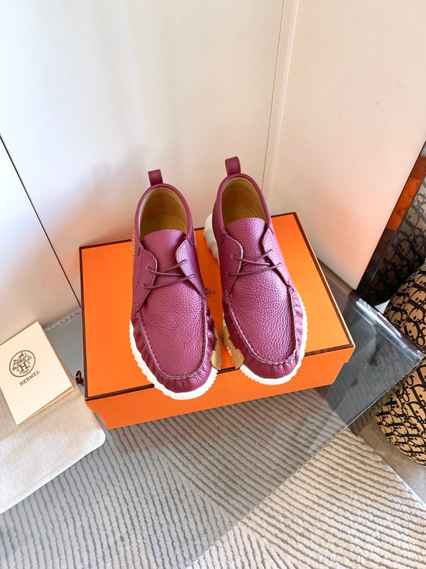 HM Increase Sneaker In Old Mauve Cowhide 993285