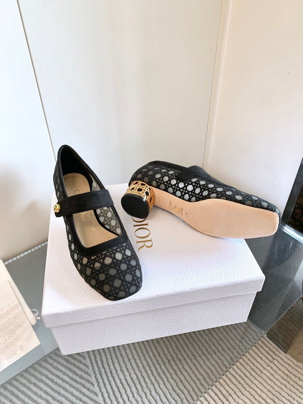 CD Icon Pump 35mm In Black Suede 993226