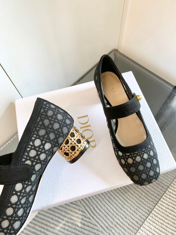 CD Icon Pump 35mm In Black Suede 993226