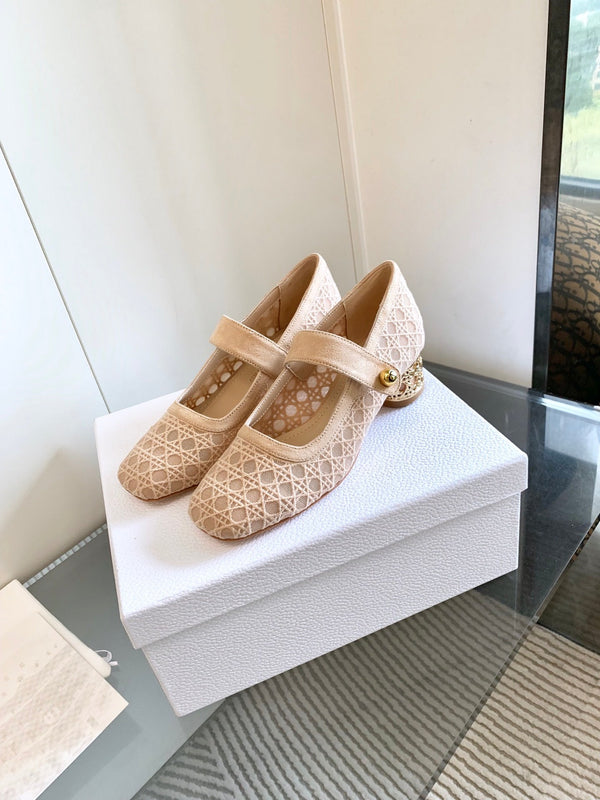 CD Icon Pump 35mm in pelle scamosciata beige 993227