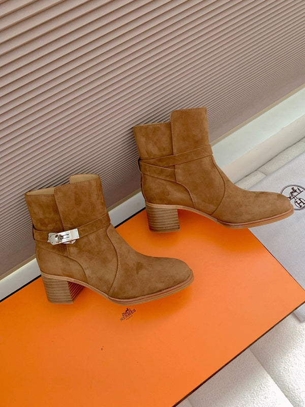 HM Frenchie 50 Ankle Boot Brown Suede 464345