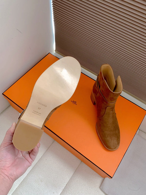 HM Frenchie 50 Ankle Boot Brown Suede 464345