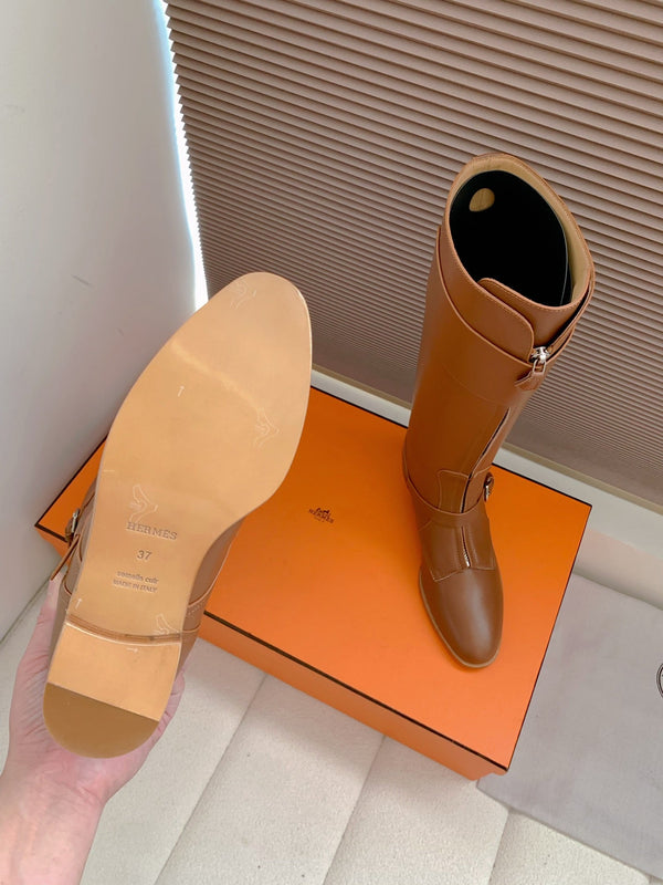 HM Riding Boots Caramel Cowhide 464357