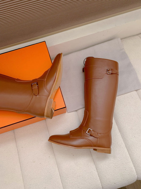 HM Riding Boots Caramel Cowhide 464357