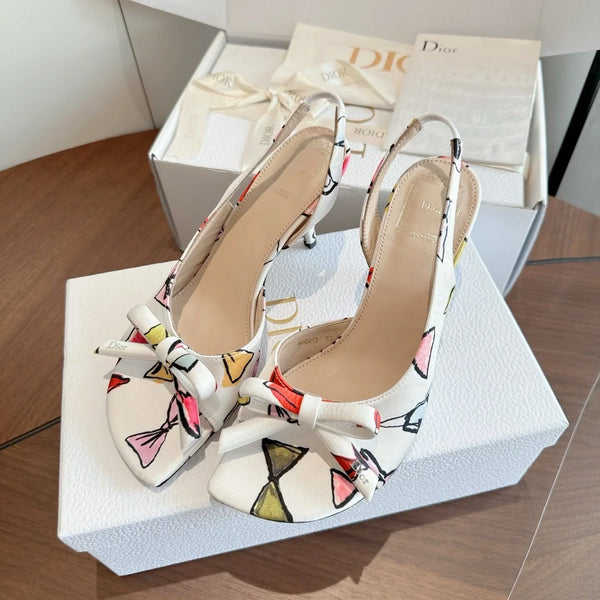 CD 26s J'Adior Slingback Sandals Grosgrain 150511
