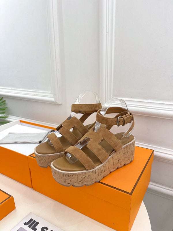 Havane 30 Sandal Brown Suede