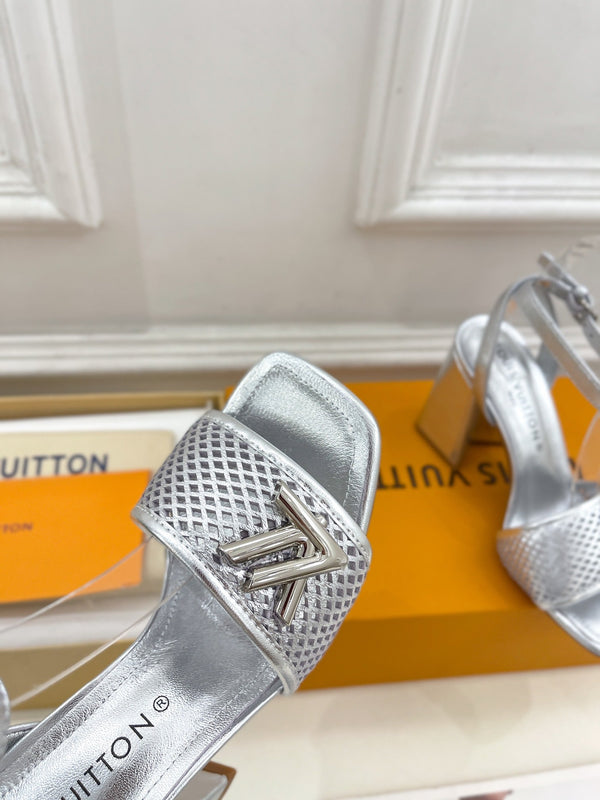 shake platform 90 silver metalic calfskin