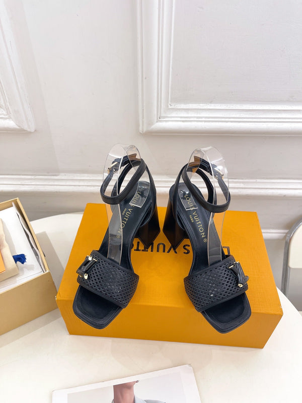 shake platform 90 black calfskin