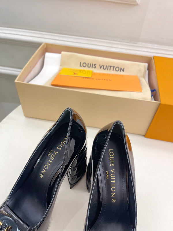 SHAKE MARY JANE TACCO ALTO 12 CM IN VITELLO VERNICIATO NERO