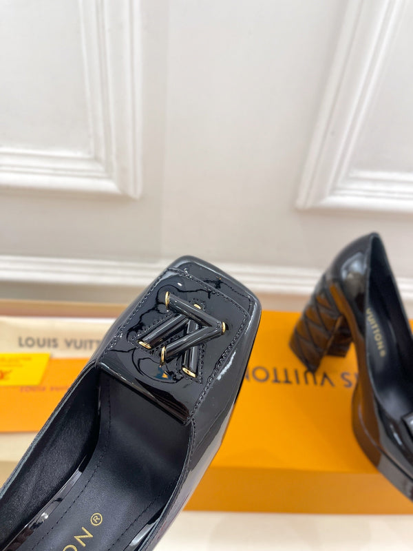 SHAKE MARY JANE TACCO ALTO 12 CM IN VITELLO VERNICIATO NERO