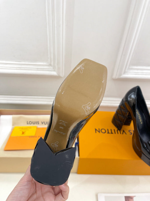 SHAKE MARY JANE TACCO ALTO 12 CM IN VITELLO VERNICIATO NERO